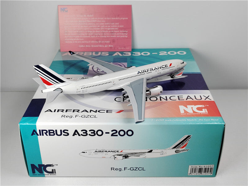 NG Models AIRFRANCE FOR AIRBUS A330-200 F-GZCL 1:400 Aircraft Pre-built Model