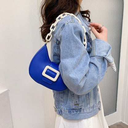 Handbag Shoulder Bag Leather Crossbody Bags Women Hit Color Messenger Bags 130CM