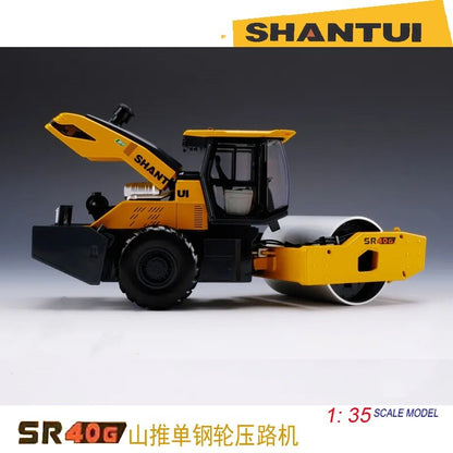 1:35 22CM SHANTUI SR40G Single-drum Roller Construction Machine Diecast Model