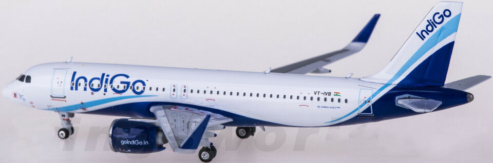 1:400 Phoenix Indigo AIRBUS A320 Passenger Airplane Diecast Plane Aircraft Model