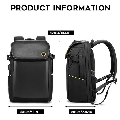 Waterproof Laptop Backpack USB Charging Travel Work School Bag for Men Women