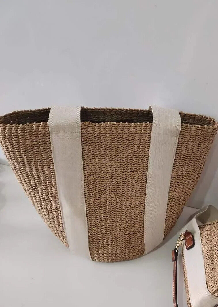 Straw Handbag Hand-woven Women's Holiday Bag Shoulder Bag