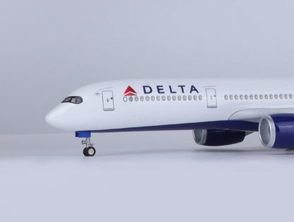 47CM 1:140 DELTA AIRBUS A350 Passenger Plane Landing Gear Resin Aircraft Model