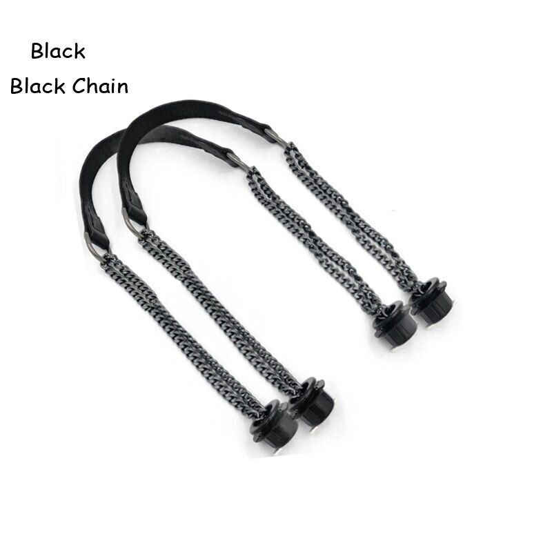 Synthetic Leather Chain Handle Silver Aluminum Handle Bag Handbag Accessories