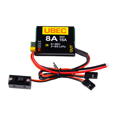 Parallel Output UBEC-8A 6V-36V 2-8s LiPo Individual Power Supply Module For FPV