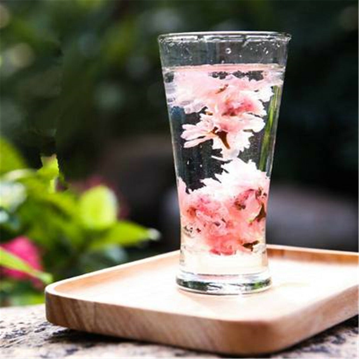 Japanese Salted Sakura Cha Pink Cherry Blossoms Traditional Preserved Flower Tea