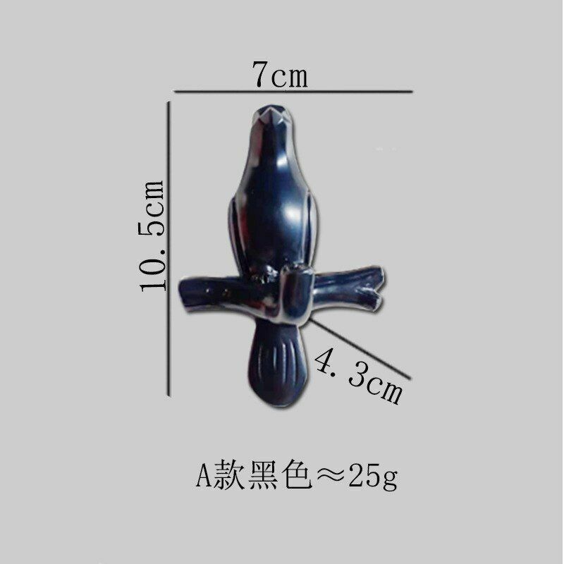 4Pcs/Set Birds Resin Hooks Wall Decor Bedroom Door Seamless Coat Frame Organizer