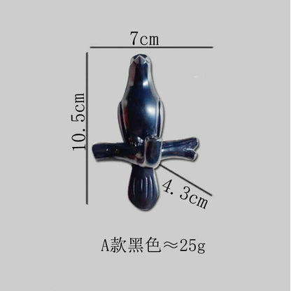 4Pcs/Set Birds Resin Hooks Wall Decor Bedroom Door Seamless Coat Frame Organizer