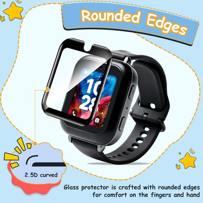 for Bark Watch Screen Protector, [2 Pack] Tempered Glass Screen Protector Overal