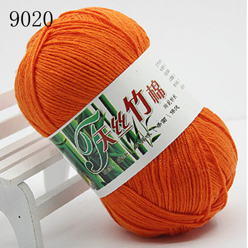 Hot Sale 50g Soft Bamboo Crochet Cotton Yarn Knitting Baby Knit Wool Yarn