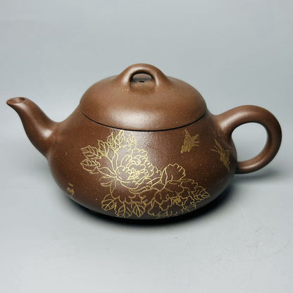 Vintage Chinese Yixing Purple Clay Teapot Zisha Ceremony Exquisite Tea Set Art