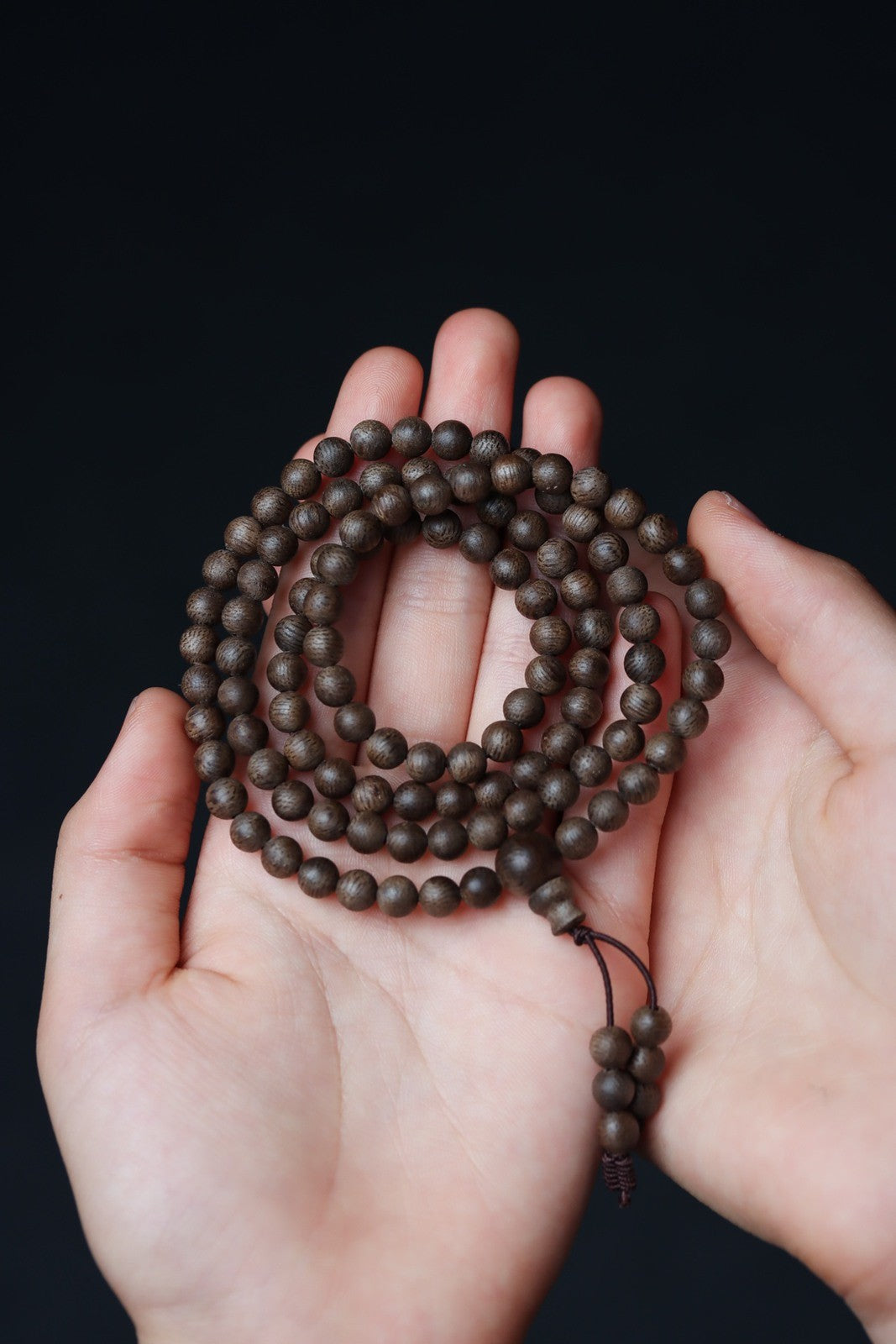 5mm Chinese Natural Eaglewood Handmade Exquisite Bracelets 31329