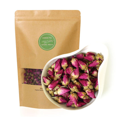 250g/8.8oz Natural Red Rose Bud Dried Edible Petal Flower Herbal Tea