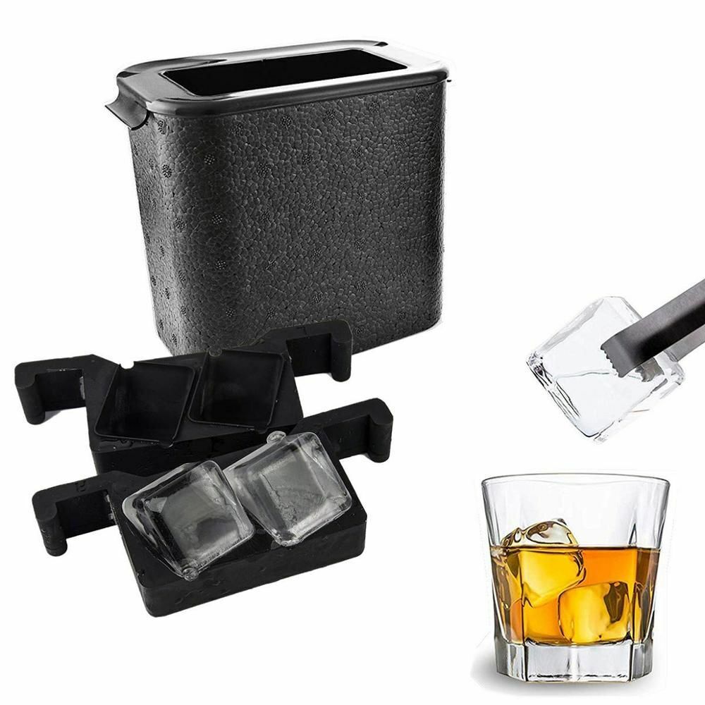 Crystal Clear Ice Ball Maker Spherical Whiskey Tray Bubble-Free Cavity 2.35 Mold