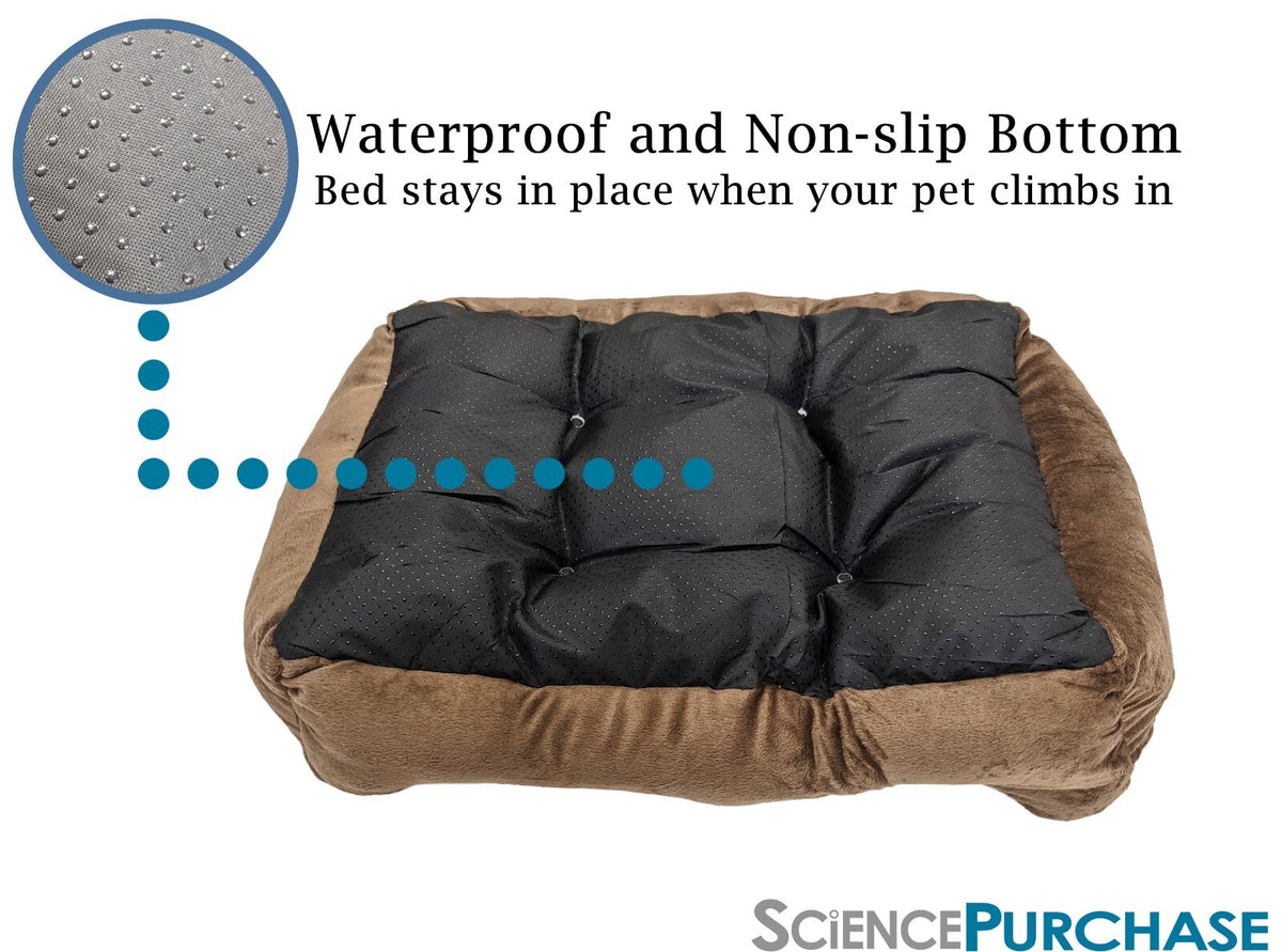 Luxury Pet Bed for Dogs or Cats - Super Soft, Machine Washable, Non-Slip Bottom