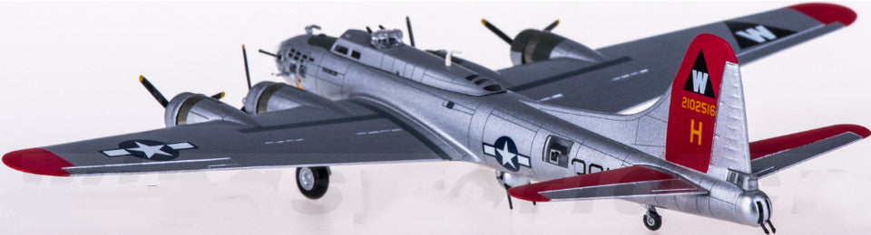 1:200 Hogan USAAC Boeing B-17G Aluminum Overcast Fighter Diecast Aircraft Model
