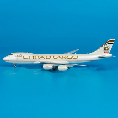 1:400 JC Wings Etihad Airways B747-8F N855GT Airplane Diecast Aircraft Model