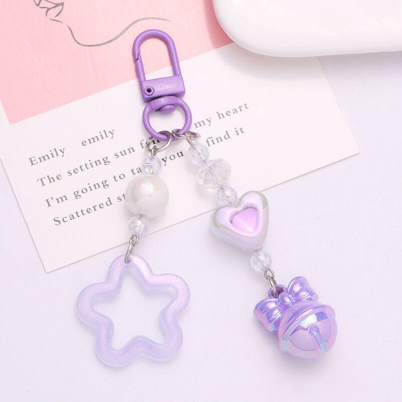 Pentagram y2k Star Keychain Cute Charm Key Ring Handbag Lanyard Accessories
