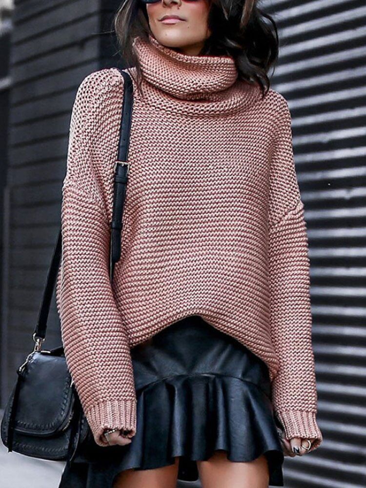 Women Pullover Thick Clothes Knitted Sweater Women's Green Tops Woman Jumper