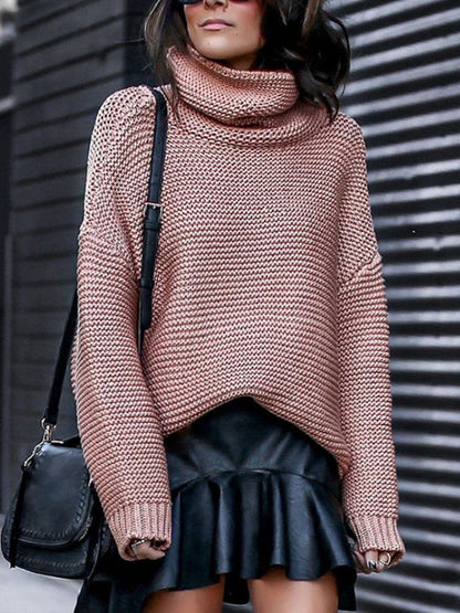 Women Pullover Thick Clothes Knitted Sweater Women's Green Tops Woman Jumper