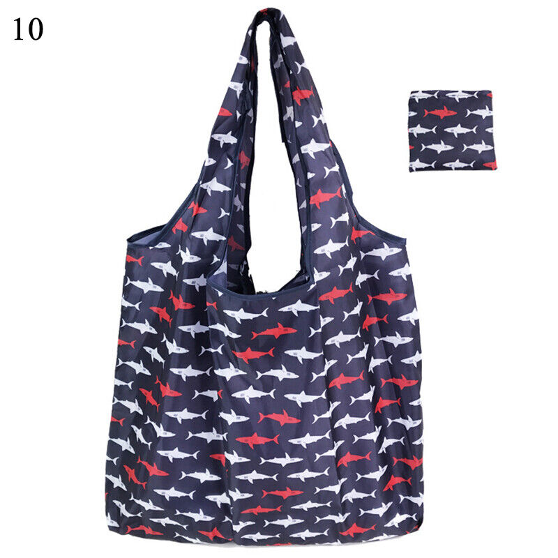 New Reusable Foldable Ladies Shopping Bag Eco Tote Handbag Fold Away Bag