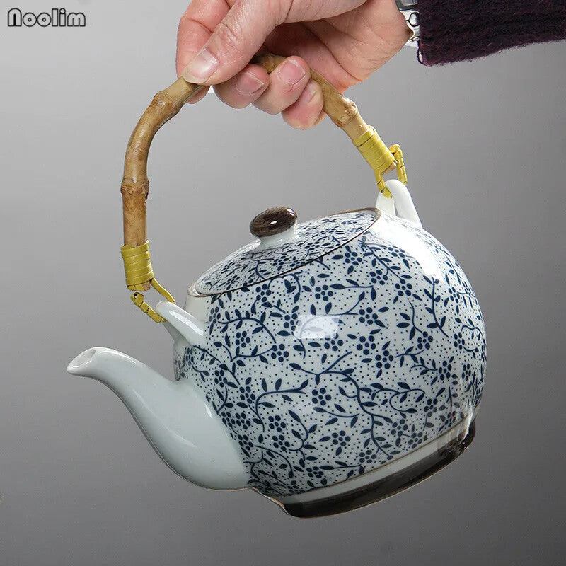 1000ml High Temperature Resistant Ceramic Teapot Filter Household Porcelain