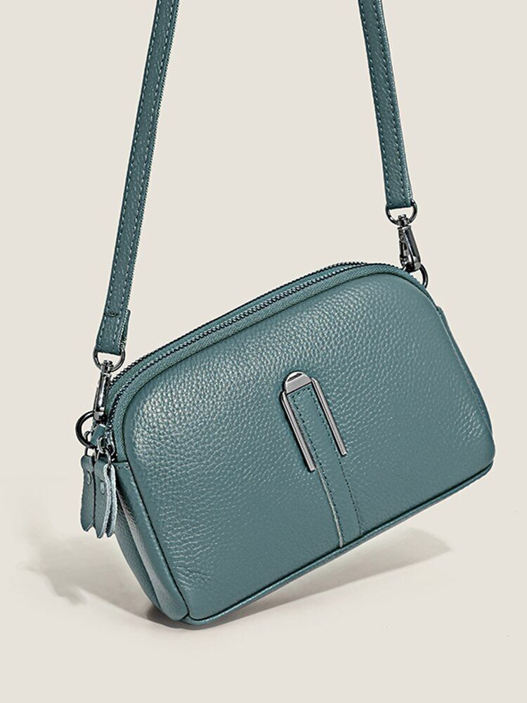 Genuine Leather Bag Handbags Purse Shoulder Bag Crossbody Messenger 19*6*13 CM
