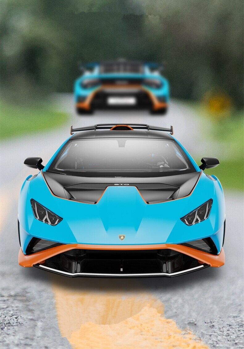 1:18 Lamborghini Huracan STO Diecast Metal Alloy Collectible Model car Toy Light