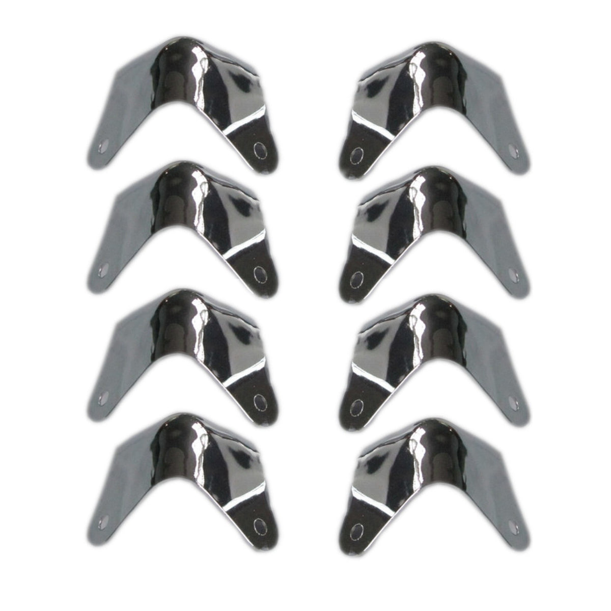 8Pack New Metal 2 Leg Guitar AMP Amplifier Cabinet Corners Protectors For Fender