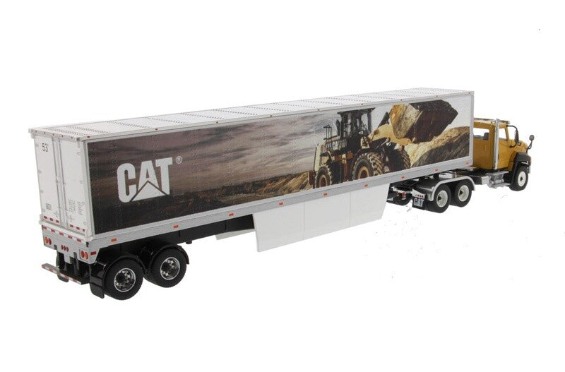 1:50 DM CT660 Van Trailer Container Truck Construct Vehicle Lorry Diecast Model