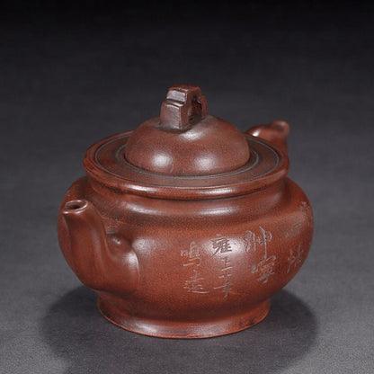 vintage China yixing purple clay teapot zisha ceremony nice plum blossom teaware