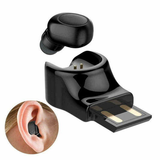 Invisible Bluetooth Headphones Single HD Wireless Earbuds for All Phones Tablet
