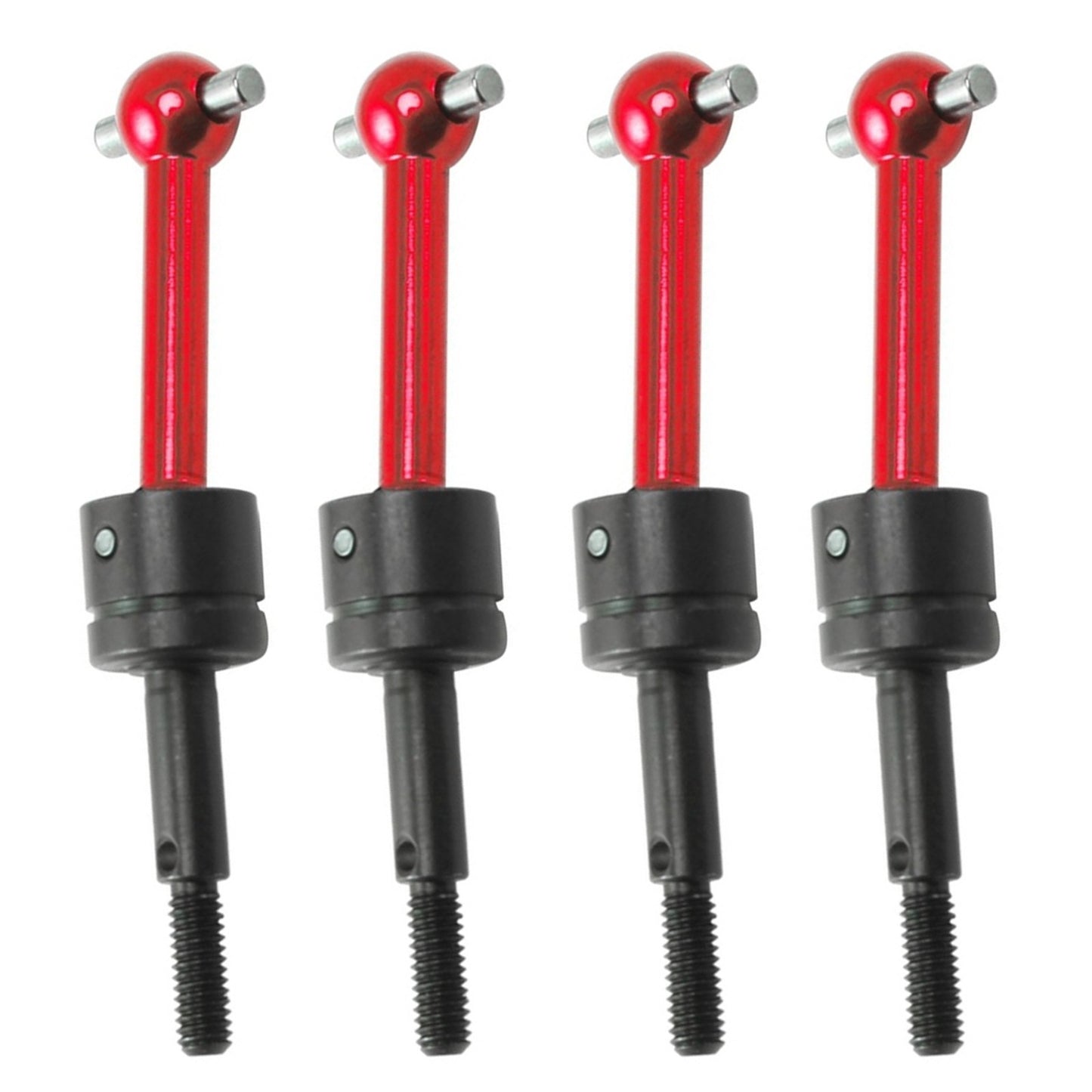 4pcs New Red Aluminum Drive Shaft Set for Tamiya TT-01 TT-02 Type RC Car A