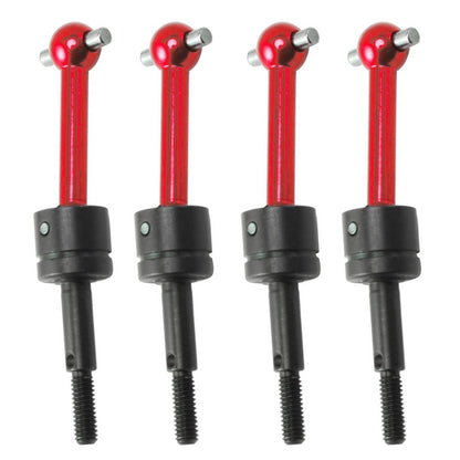 4pcs New Red Aluminum Drive Shaft Set for Tamiya TT-01 TT-02 Type RC Car A
