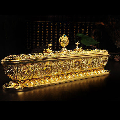 Tibet Tibetan Buddhism Tibetan Incense Burner Alloy Horizontal Incense Burner