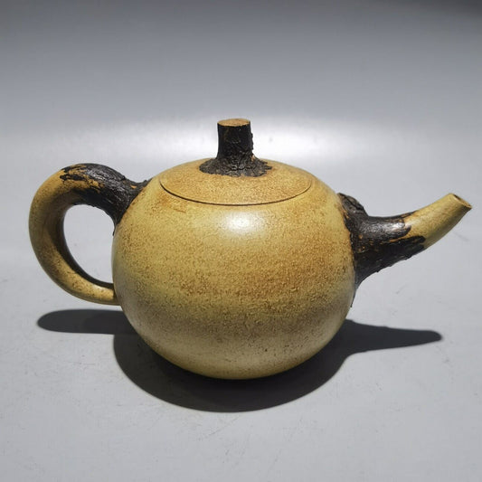 Chinese Yixing Zisha Clay Handmade Exquisite Teapot（松针壶 底款：汪寅仙 ）
