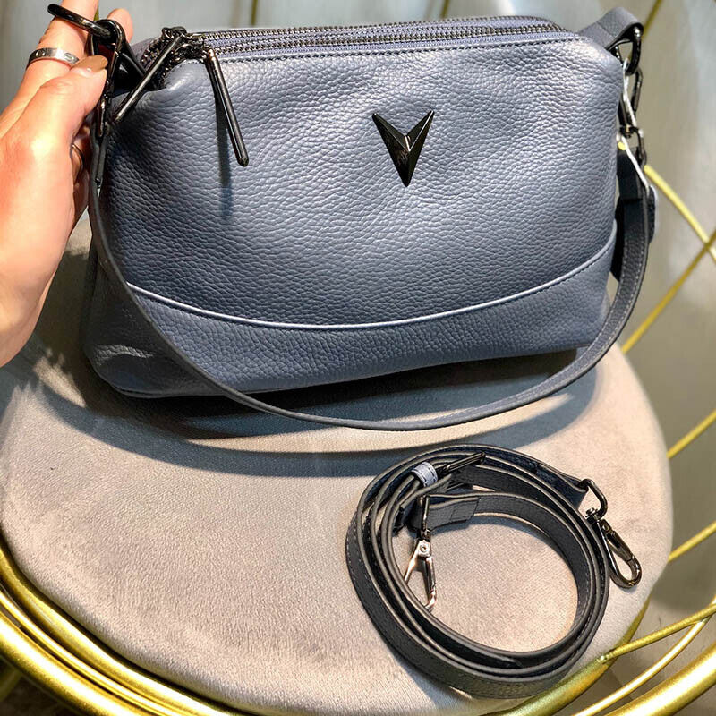 Women Genuine Leather Bag Female Natural Cowhide Shoulder Cross-body Bag