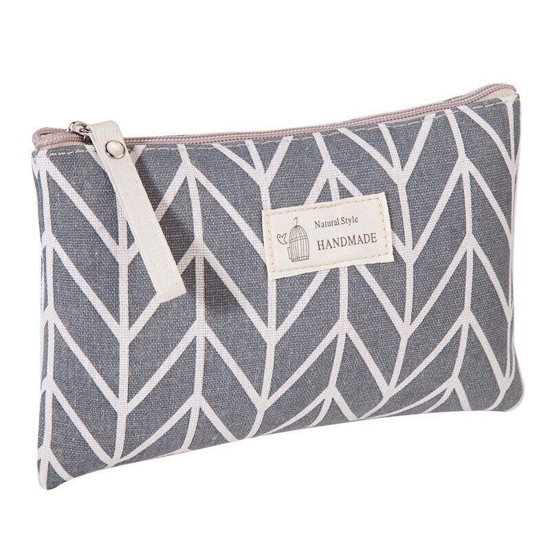 Travel Makeup Bag Organizer Plant Print Makeup Bag Wash Bag Pouch 20*8cm/21*13cm