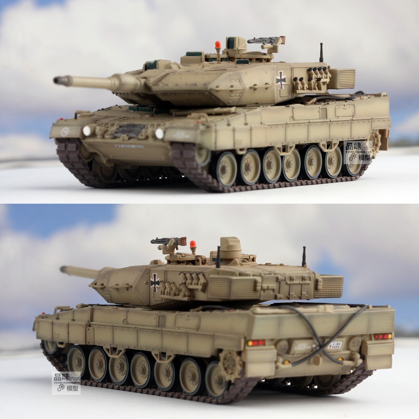1/72 German Leopard 2A5 Leopard 2A5 Main Battle Tank Sand Painted Finished Model