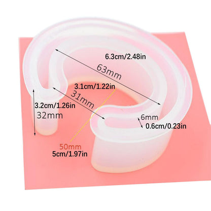 Soft Silicone Mold Bracelet Casting Mould Jewelry Craft DIY Epoxy Resin Tool