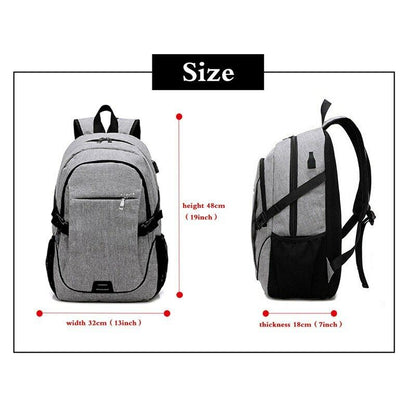 Male Backpack Bag 15.6 Inch Laptop Travel Backpack Teenagers Notebook School Bag