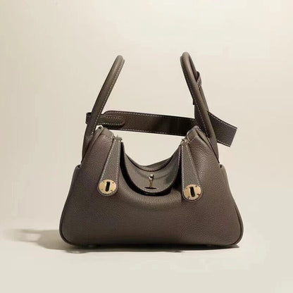 Pillow Handbags Tote Bag Women Golden Lock Soft Cow Genuine Shoulder Crossbody