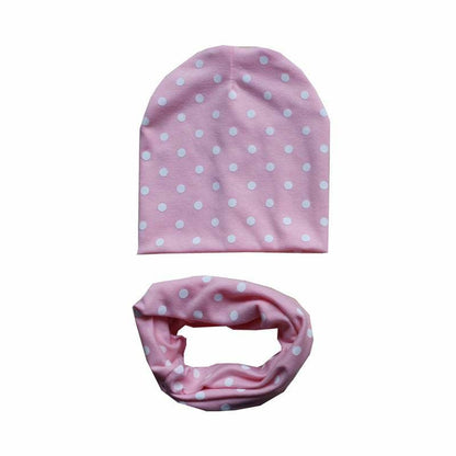 Baby Hats Winter Spring Scarf Sets Cotton Boy Girl Caps Kids Bonnet Beanie Cap