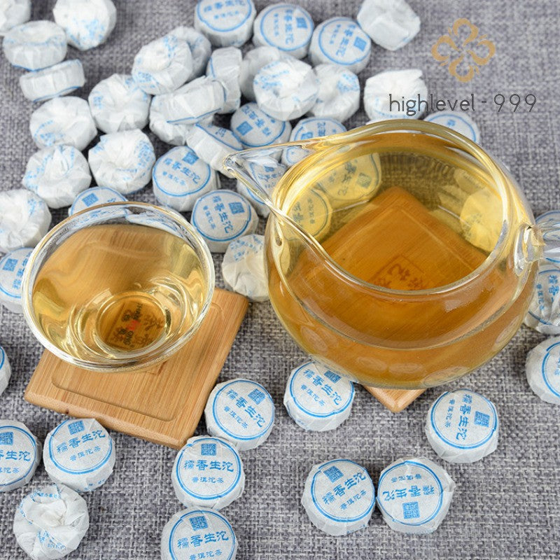 500g Raw Pu'er Tuo Tea Yunnan Glutinous Rice Aroma Scented Mini Tuo Leaf Tea