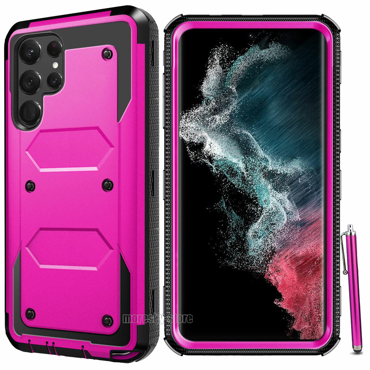 For Samsung Galaxy S22 Plus Ultra 5G Rugged Rubber Hard Shockproof Case Cover