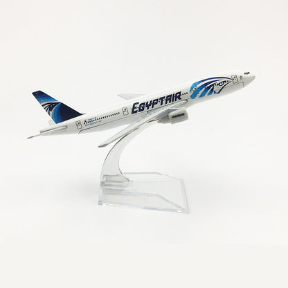 1:400 16cm B777 Egypt Air Airplane Model Alloy Aircraft Diecast Plane Ornaments