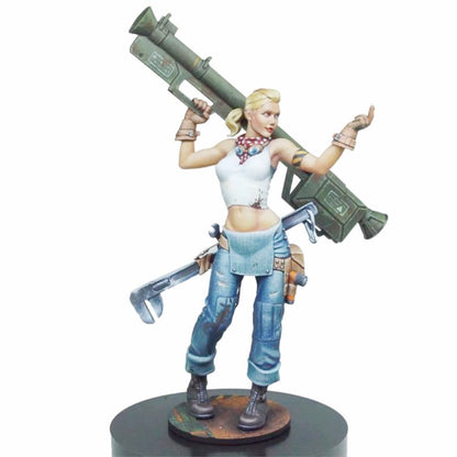 1/24 resin figure model Rosie Donovan Rocket Launcher Girl Unassembled Unpainted