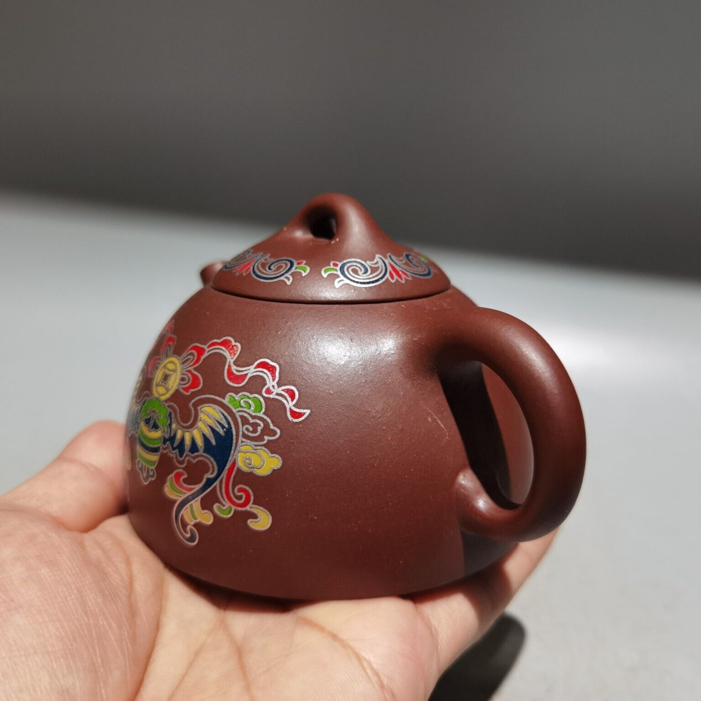 Chinese Yixing Zisha Clay Handmade Exquisite phoenix shape Teapot 品名：凤鸣壶 低款：周桂珍