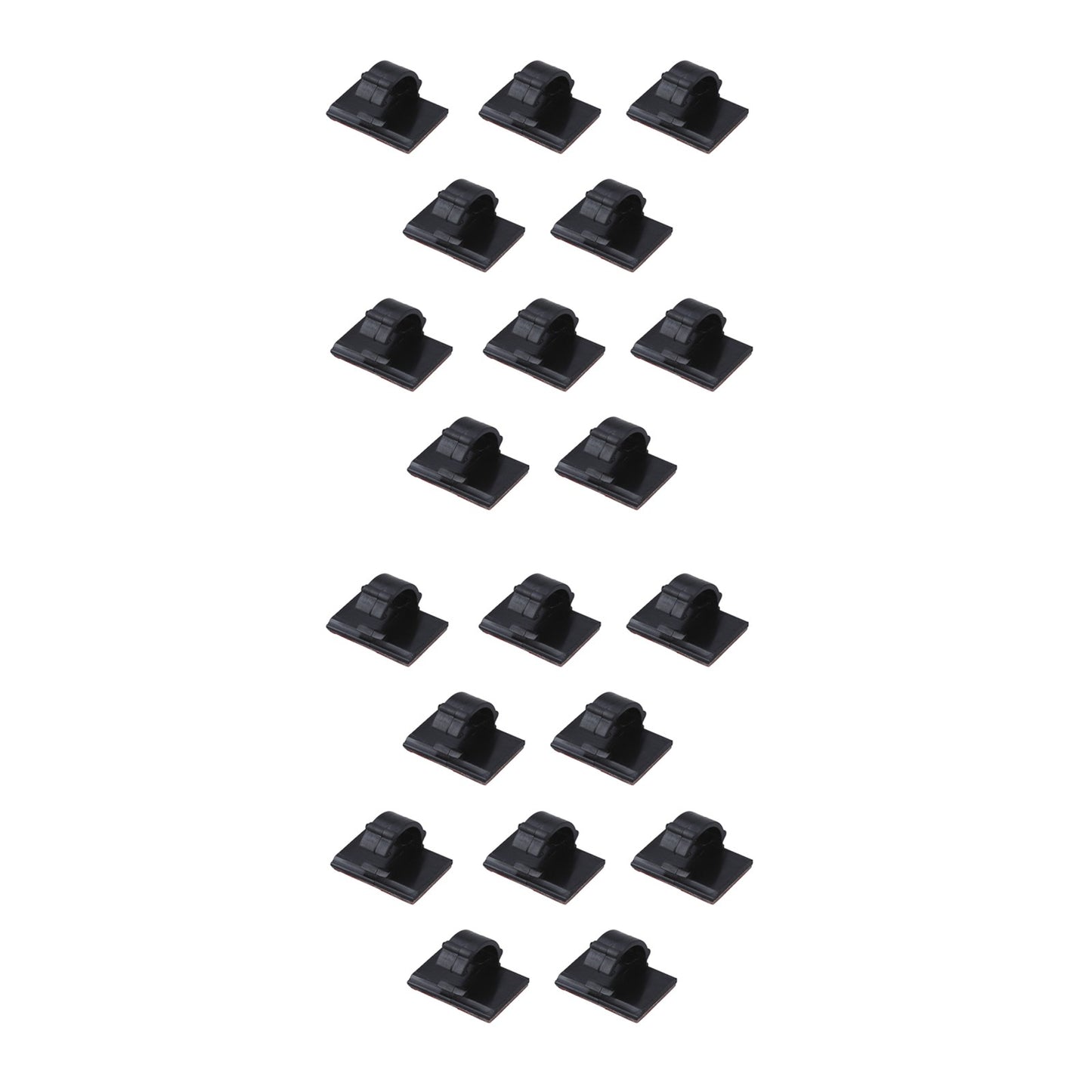20 Pack Self-Adhesive Wire Tie Cable Clamp Clip Holder For Car Dash Camera E