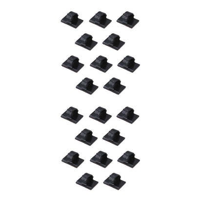 20 Pack Self-Adhesive Wire Tie Cable Clamp Clip Holder For Car Dash Camera E